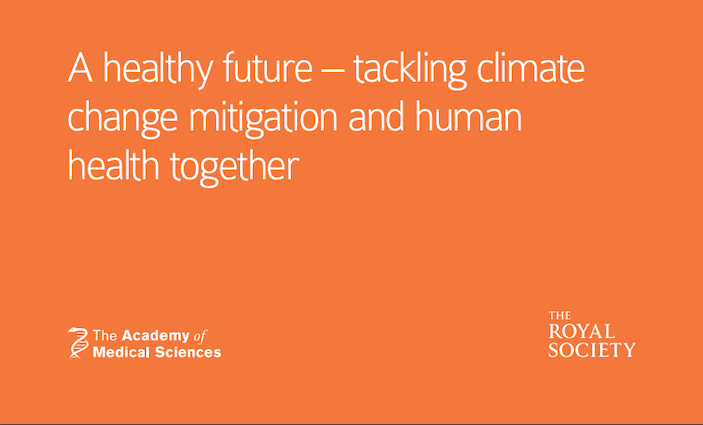 A healthy future – tackling climate change mitigation and human health together